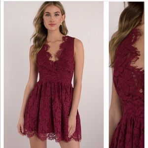 Lauren Wine Skater Dress (New with tags)
